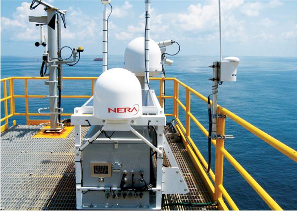 Sistema de monitoreo de integridad a bordo del PDQ, que transmite información a la costa en tiempo real a través de un enlace de fibra óptica o vía satelite.