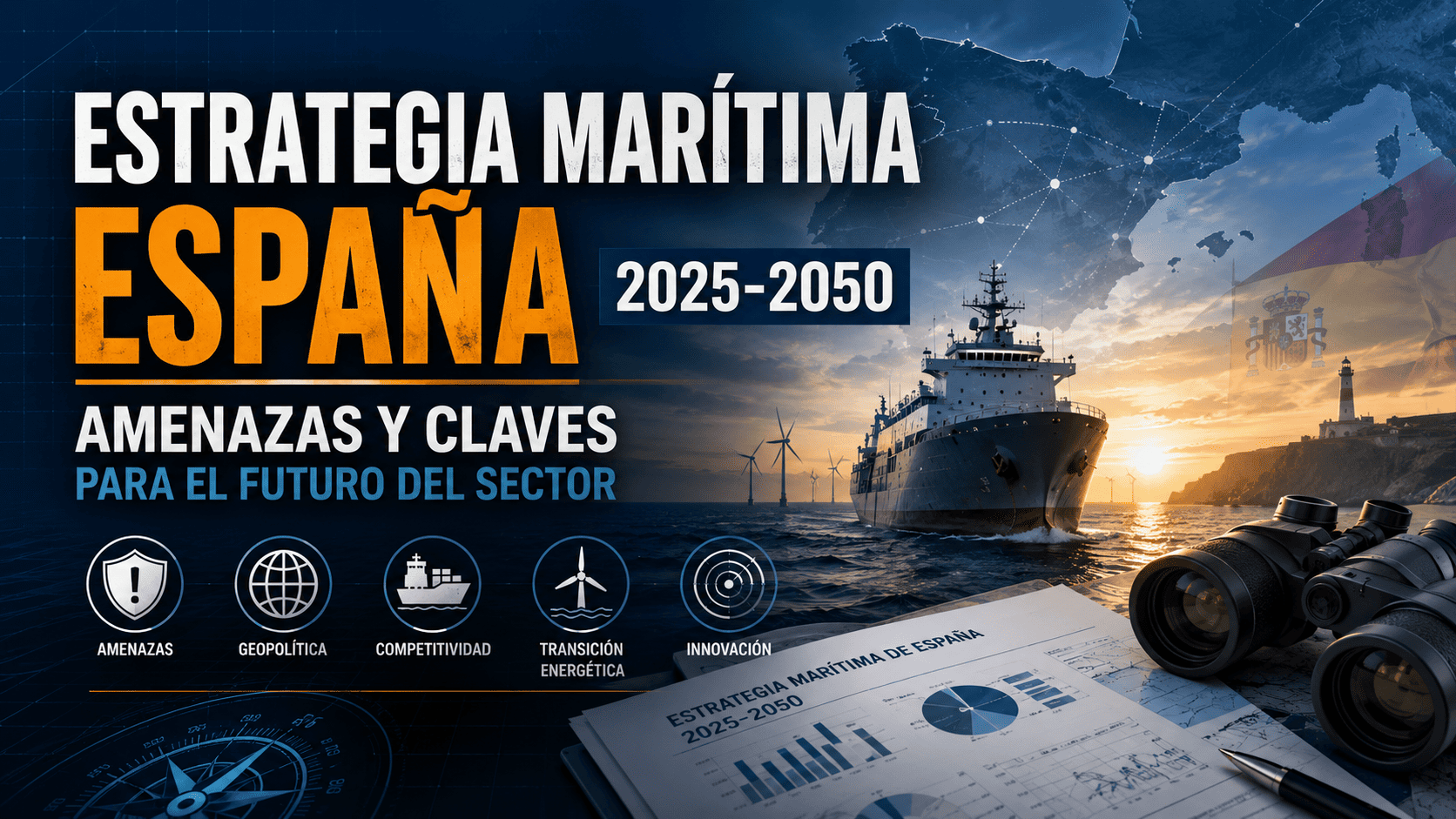 Vídeos de Ingeniería Naval | Ingeniero Marino 6 Estrategia Marítima de España 2025-2050 | Amenazas y Claves para el Futuro | ingenieromarino.com