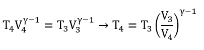 Formula para la expansión adiabatica