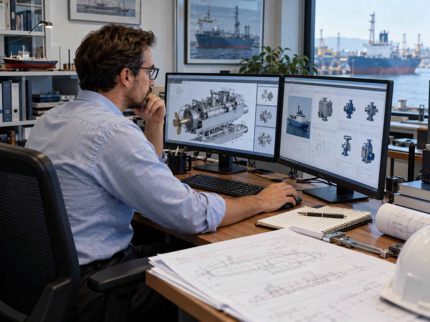 Cómo Conseguir Clientes para una Empresa Naval: Estrategias de Captación B2B 5 comercial buscando proveedores navales