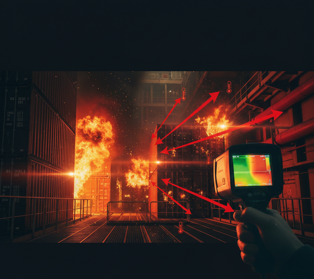 Transferencia de calor por radiación electromagnética en la teoría del fuego.