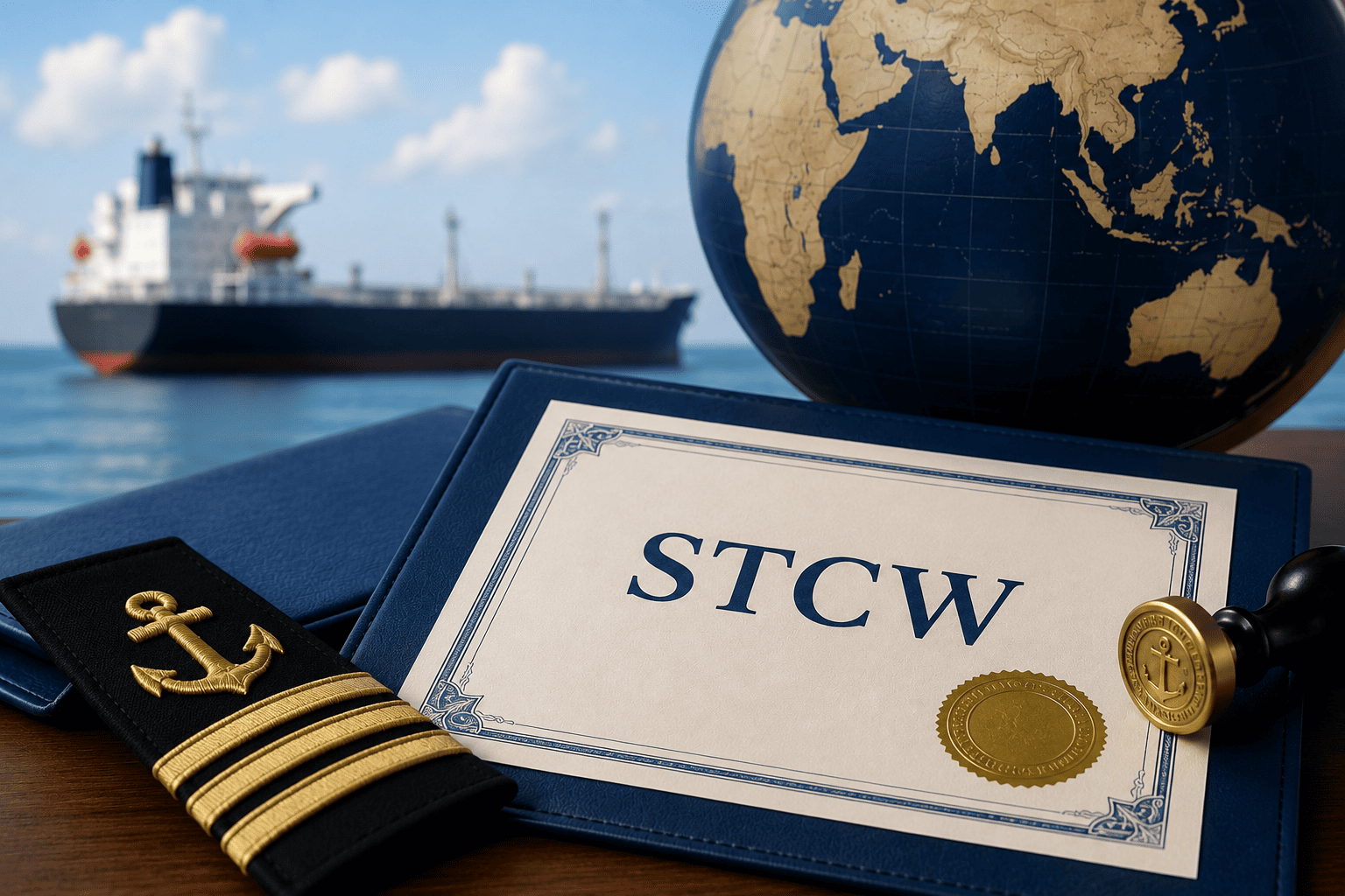Certificación STCW para homologación de títulos marítimos extranjeros