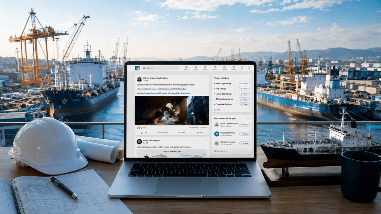 Redes sociales para empresas marítimas y del sector naval