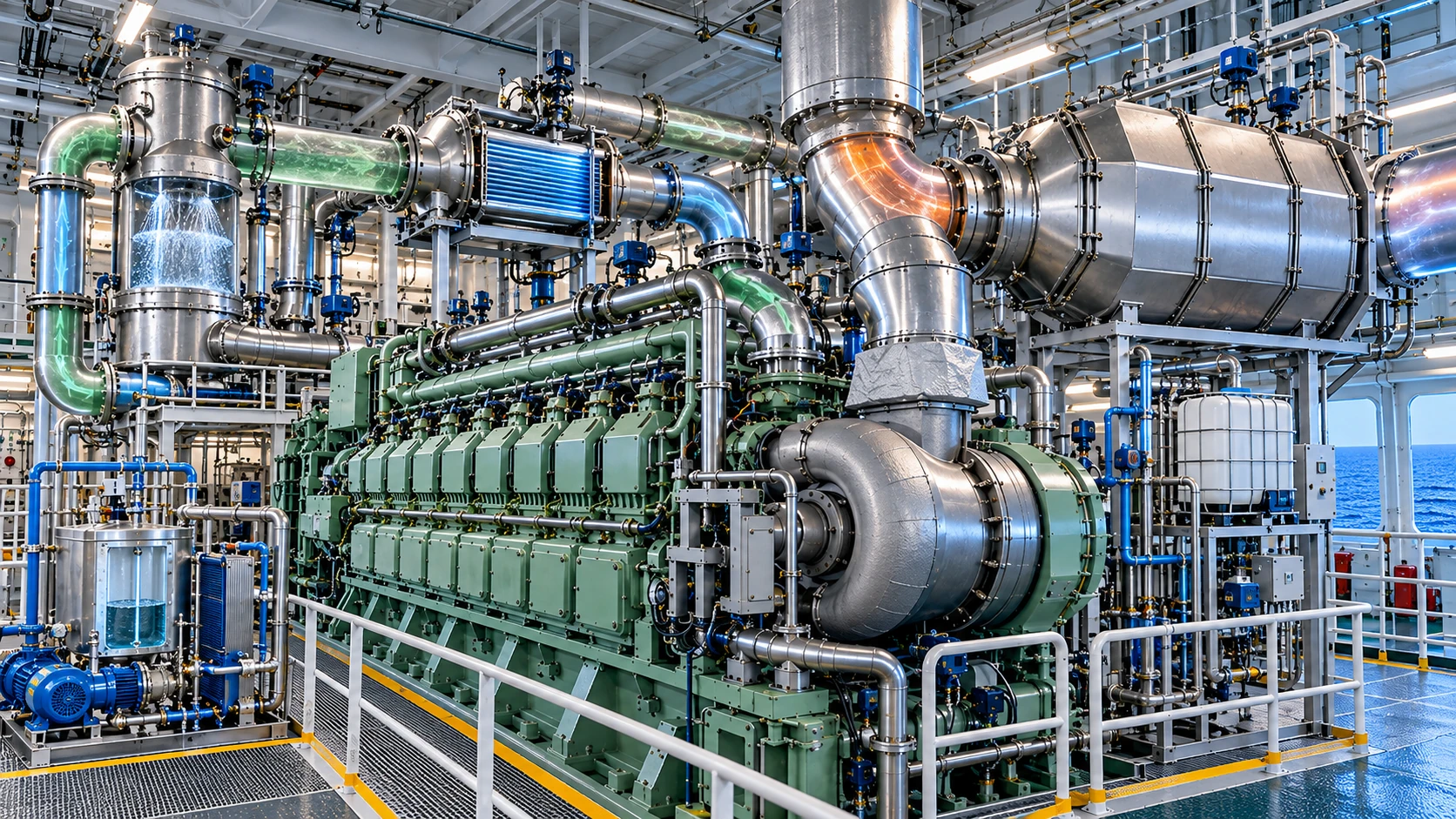 Estrategias de Mantenimiento. Mantenimiento del Buque (5ºParte). 13 Reducción de NOx en motores marinos mediante sistemas EGR, SCR y tecnologías de control de emisiones